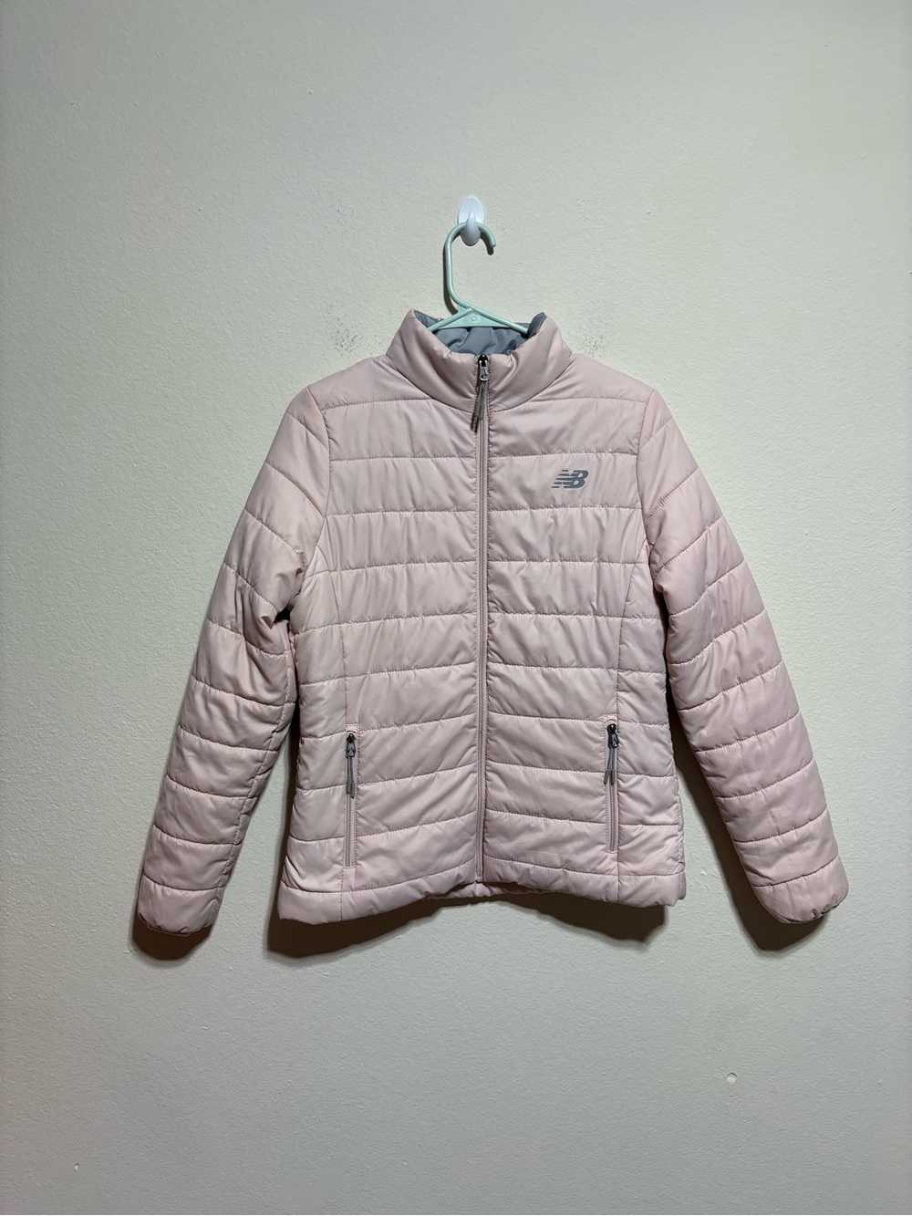 New Balance Pale Pink Quilted Packable Jacket